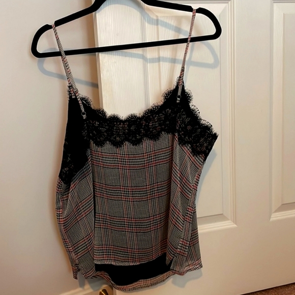 Abercrombie & Fitch Black Red Plaid Lace Cami 🥀 - Picture 10 of 12